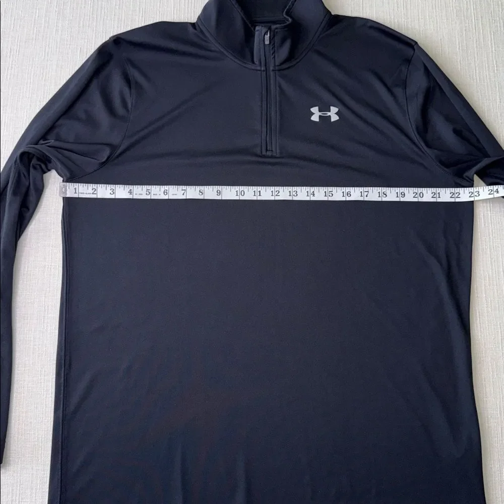 Under Armour Velocity Men's Black Performance Quarter-Zip Loose Pullover